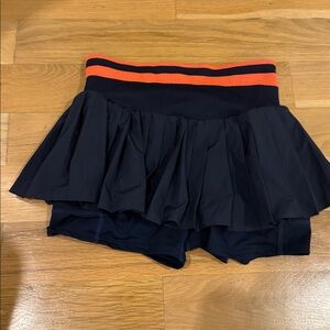 Black Skirt with Orange Stripe